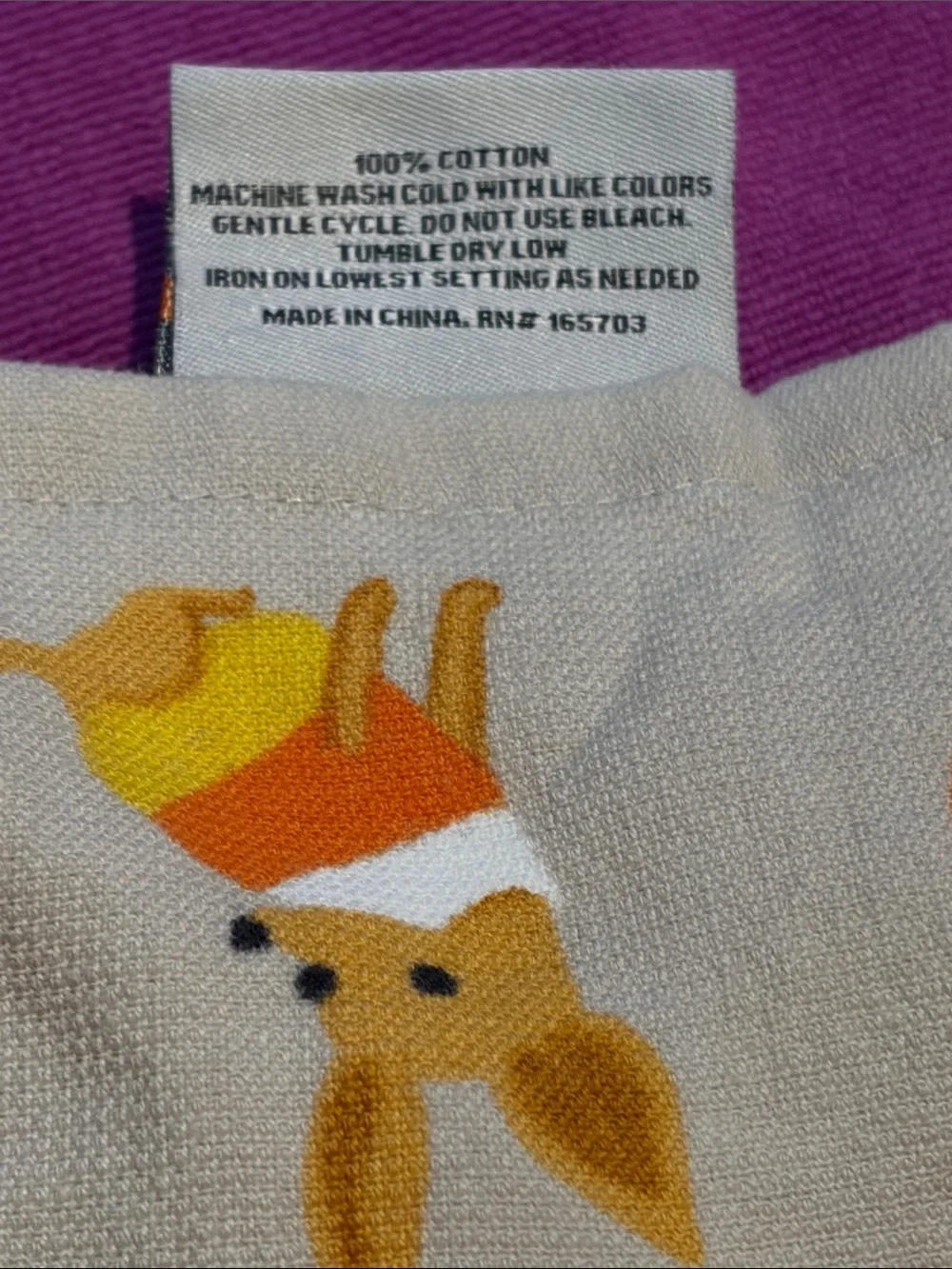 🐕🐾🐶 Doxie! Beige/Khaki Background Halloween Dog Print Kitchen Towel Set Of 2